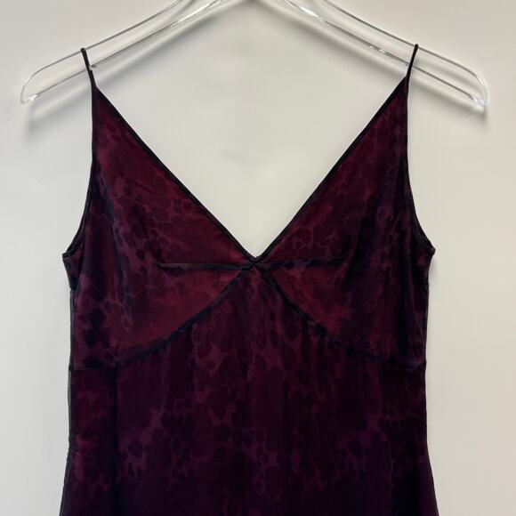 VTG Tahari 100% Silk 90s Y2K Dark Whimsygoth Animal Print Maxi Dress Sz 6 - Picture 3 of 14
